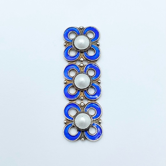 David Andersen Jewelry - David Andersen Norway Sterling Silver Blue Enamel Bracelet Link Replacement